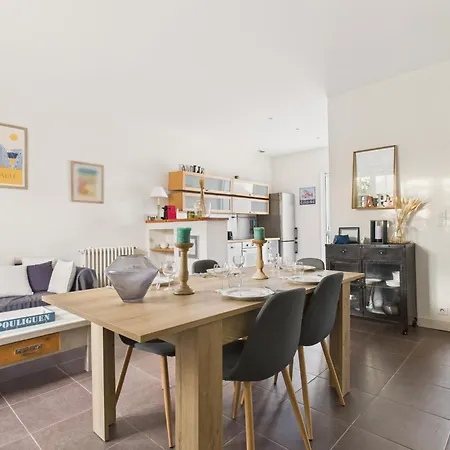 800m De La Plage, Maison Avec Terrasse Pour 6 Ле-Пулиген